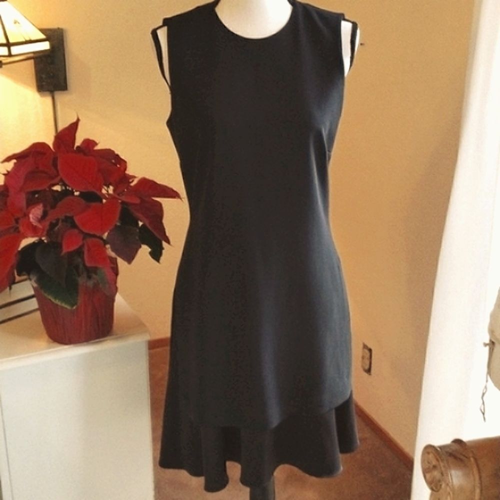 Theory Black Layered Dress